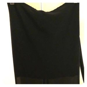 Sheer black overlay Mermaid skirt.